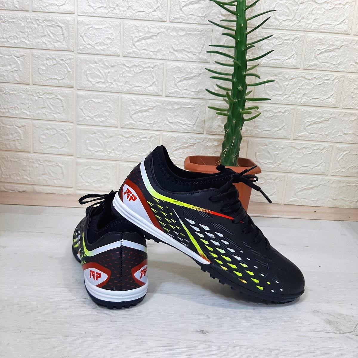 M.P 1358 Siyah-Kırmızı Erkek Halısaha Futbol Ayakkabı