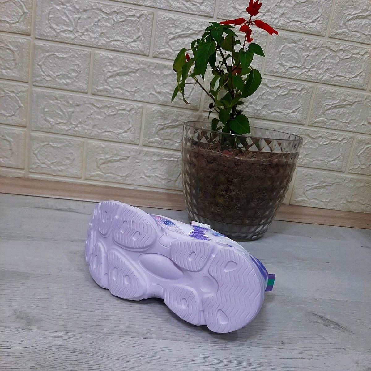 M.P One 3216 Mor Simli Cırtlı Hafif RAhat Kız Çocuk Spor Ayakkabı