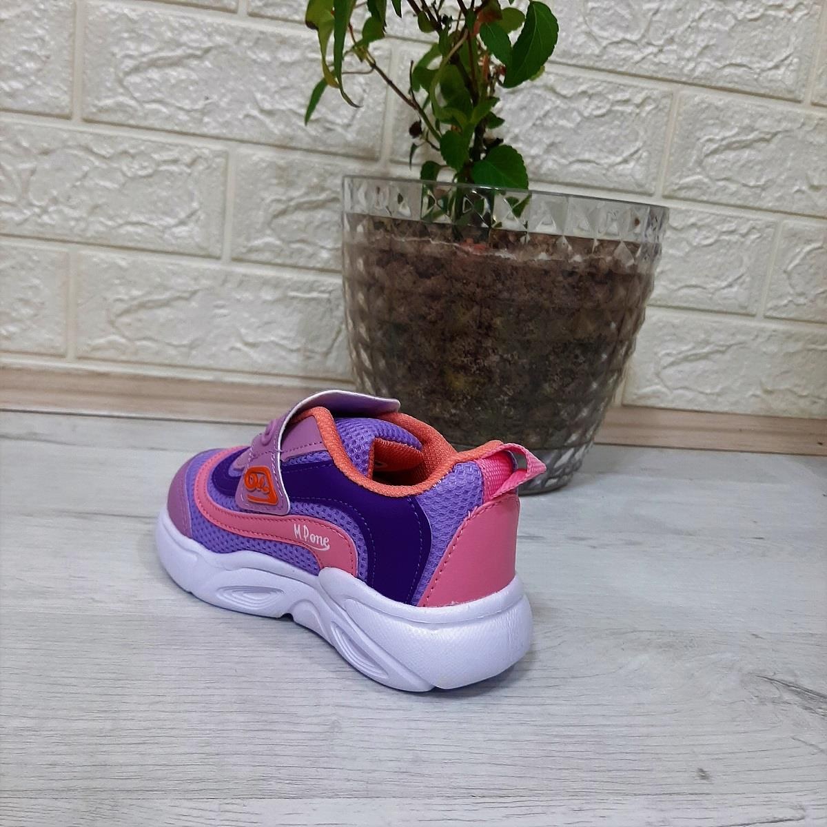 M.P. One 3229 Lila Cırtlı Işıklı Kız Çocuk Bebe Spor