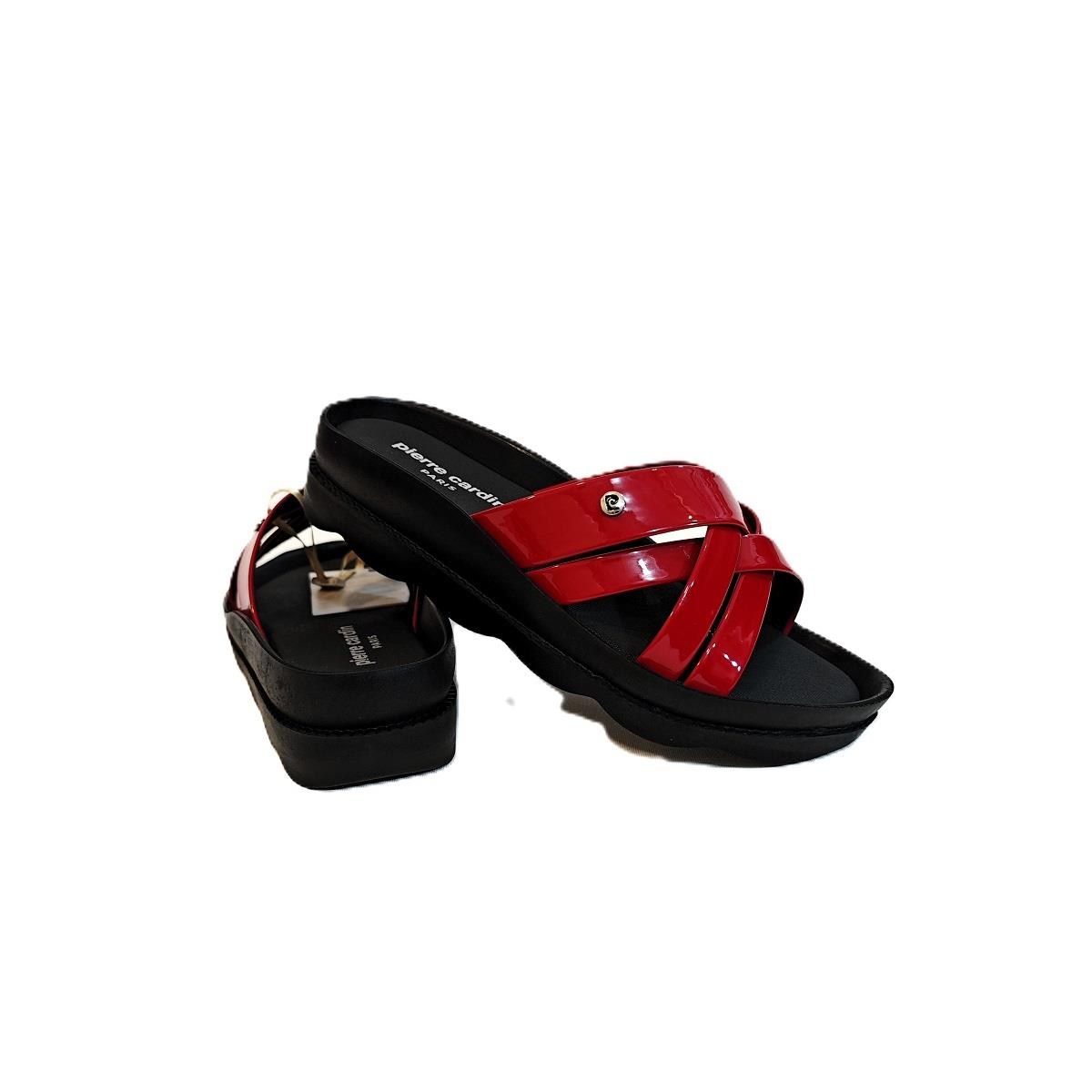 Pierre Cardin 7485 Kırmızı Rugan Bayan Terlik
