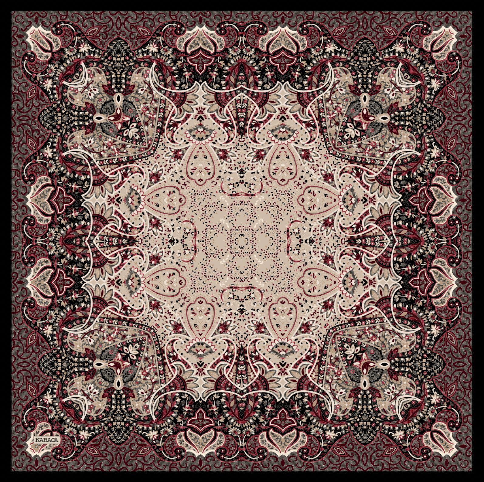 Karaca EşarpKOTON EŞARP ETNİK DESEN COTTON EŞARP - KIRMIZI 