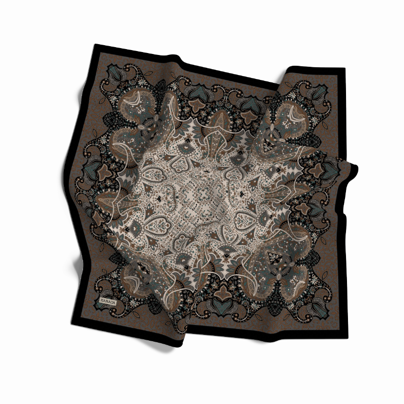 Karaca EşarpKOTON EŞARP ETNİK DESEN COTTON EŞARP - SİYAH