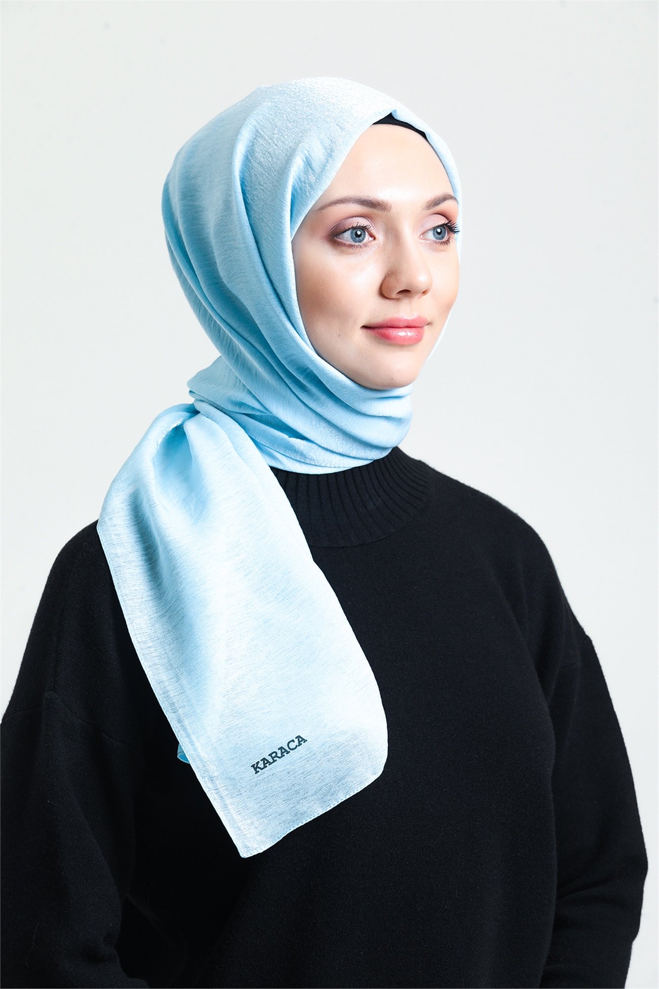 KARACAPIRILTI ŞALKaraca Pırıltı Şal - BEBE MAVİ