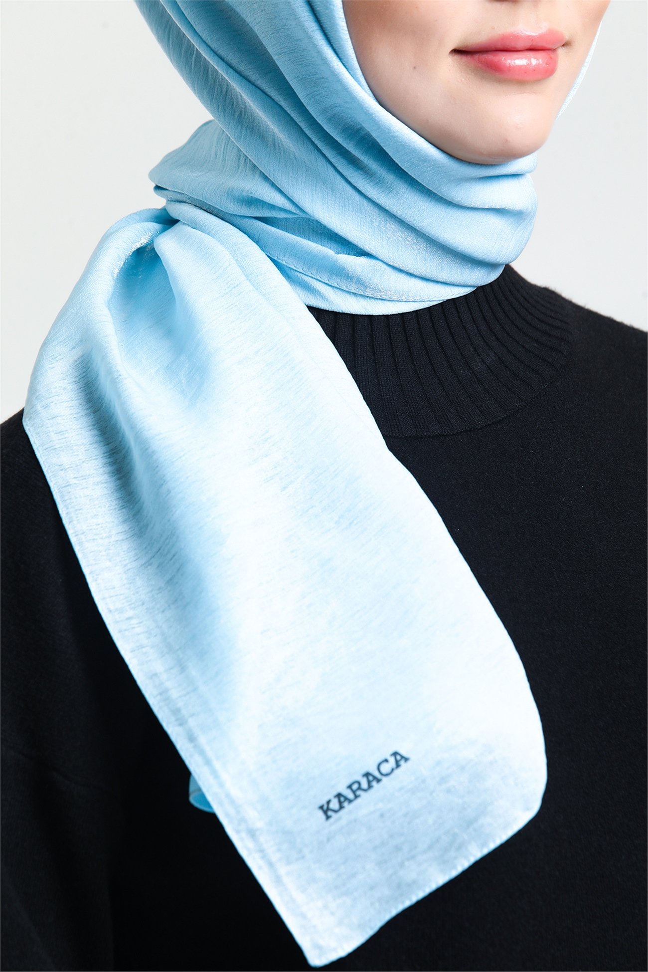 KARACAPIRILTI ŞALKaraca Pırıltı Şal - BEBE MAVİ