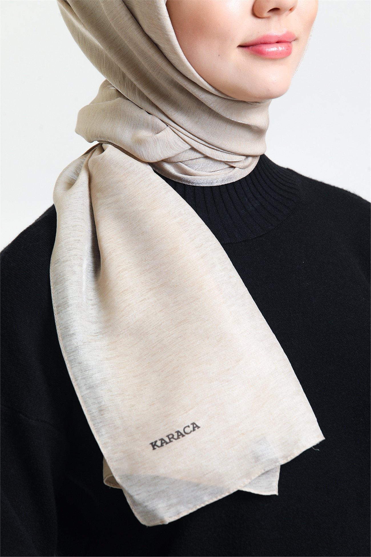 KARACAPIRILTI ŞALKaraca Pırıltı Şal - BEJ