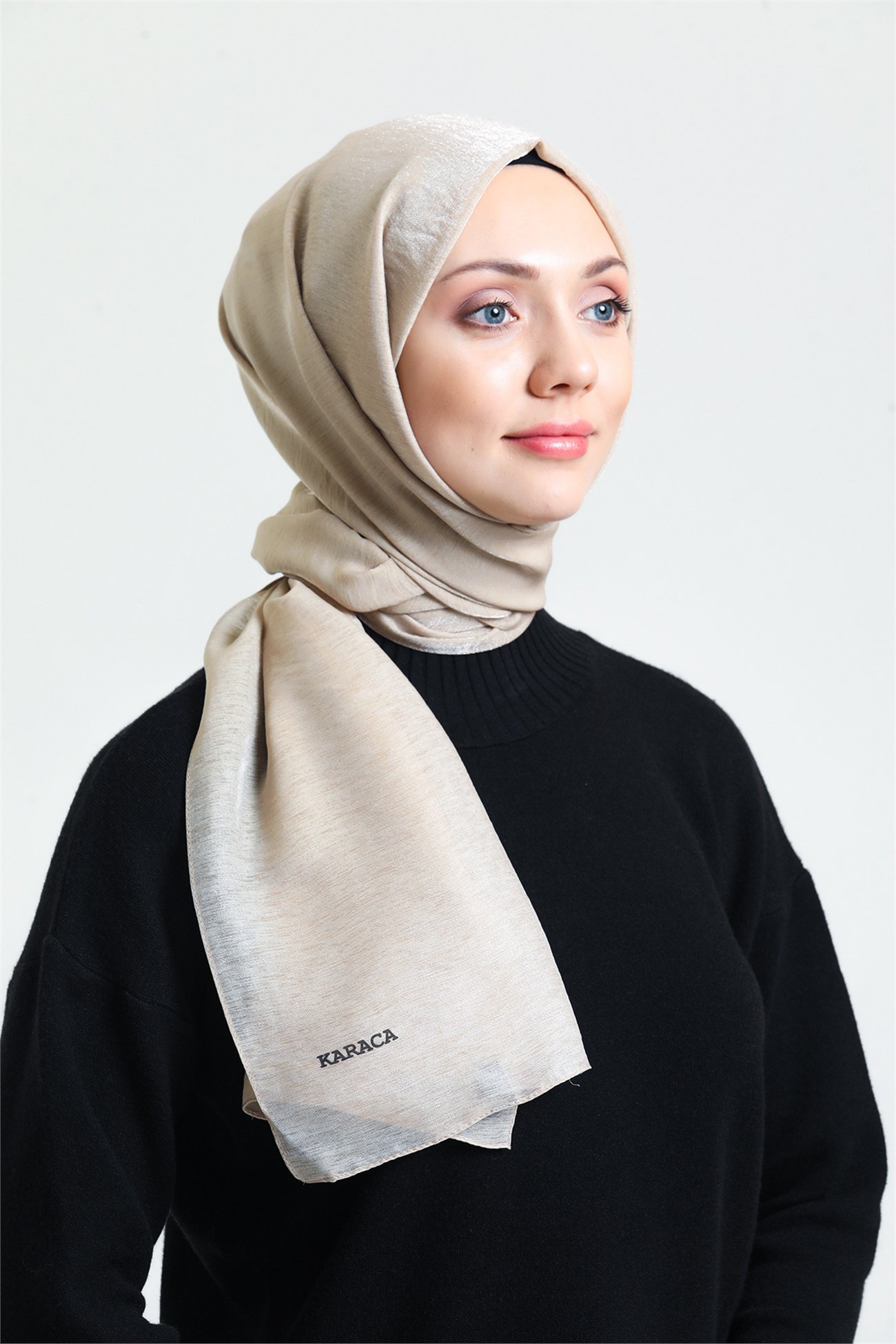 KARACAPIRILTI ŞALKaraca Pırıltı Şal - BEJ