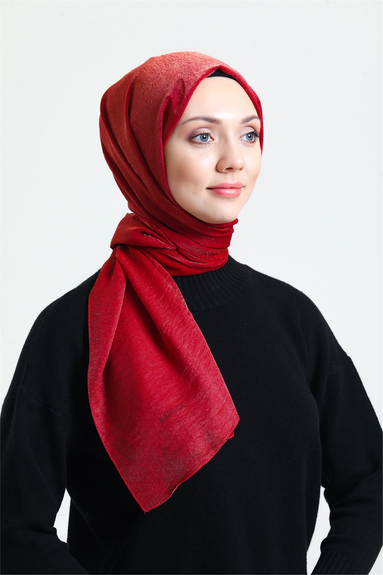 KARACAPIRILTI ŞALKaraca Pırıltı Şal - KIRMIZI