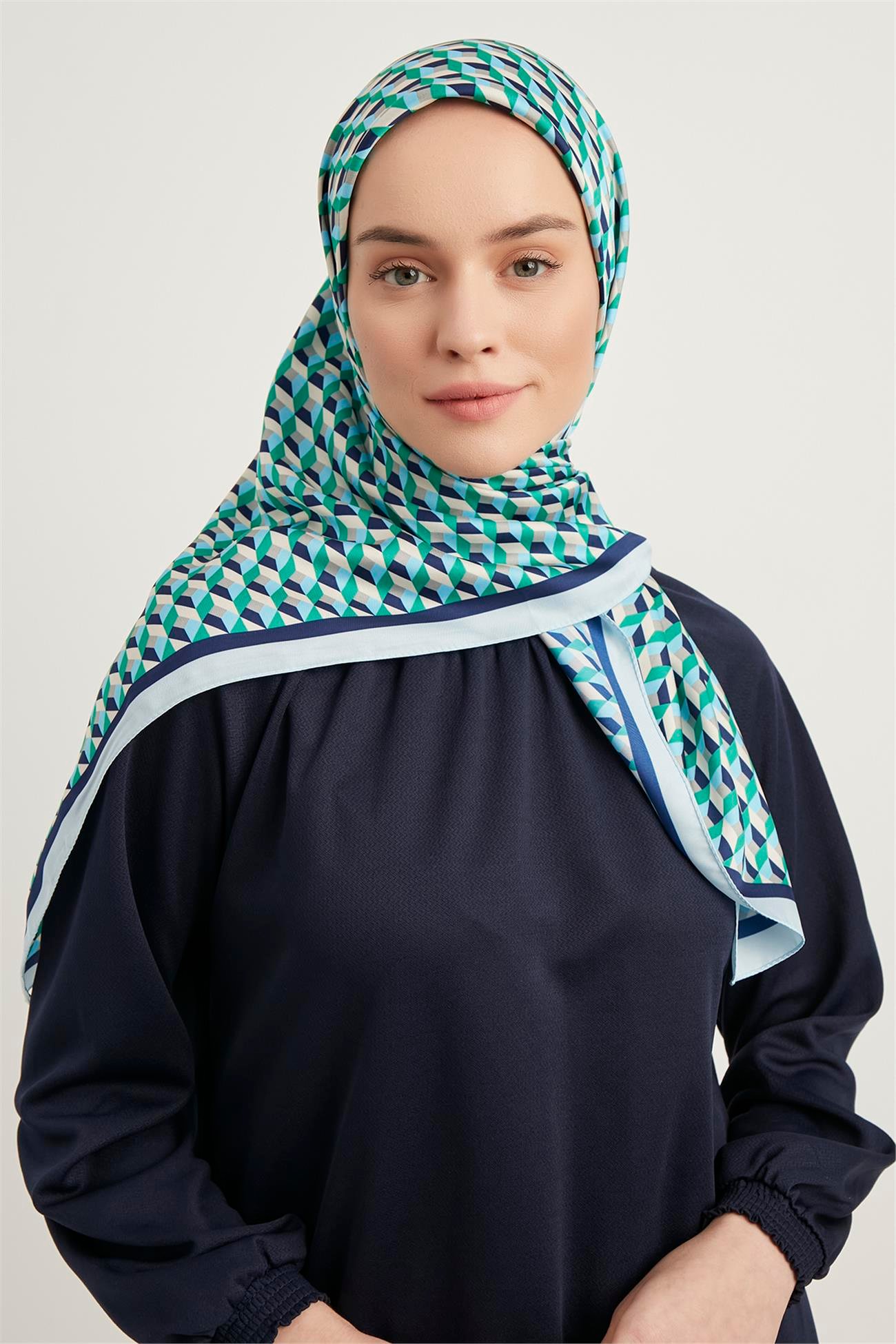 DiğerRAYON EŞARPKaraca Rayon Eşarp - BEBE MAVİ/YEŞİL