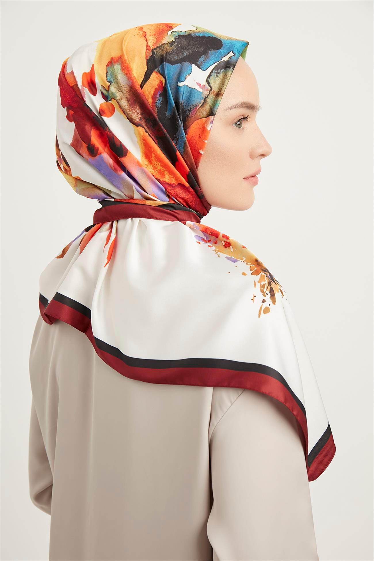 DiğerRAYON EŞARPKaraca Rayon Eşarp - BORDO/YEŞİL
