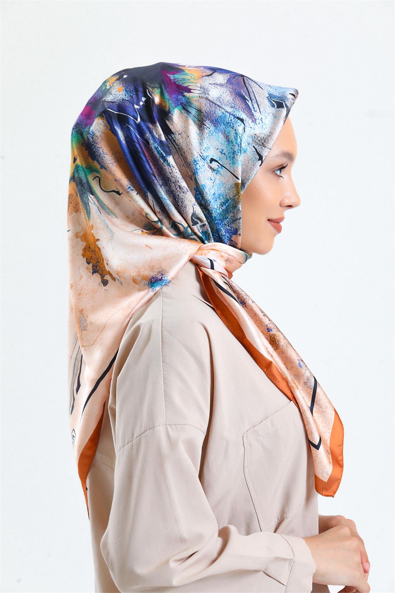 KARACARAYON EŞARPKaraca Rayon Eşarp - KİREMİT