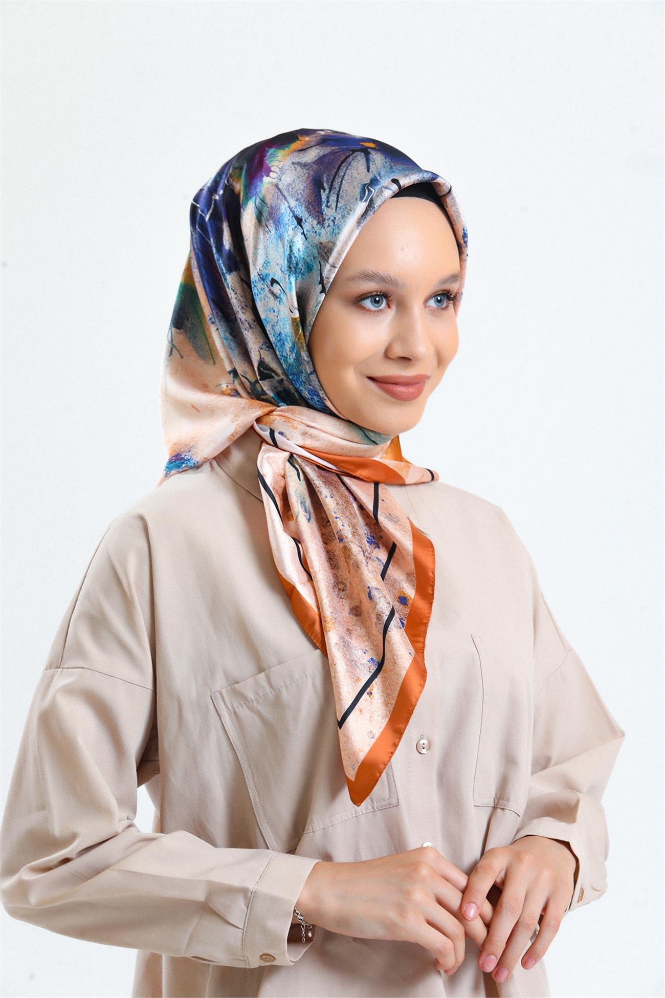 KARACARAYON EŞARPKaraca Rayon Eşarp - KİREMİT