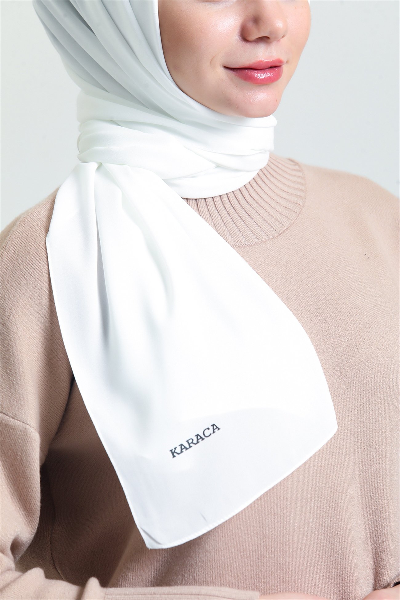 KARACASAFİR ŞALKaraca Safir Şal - BEYAZ