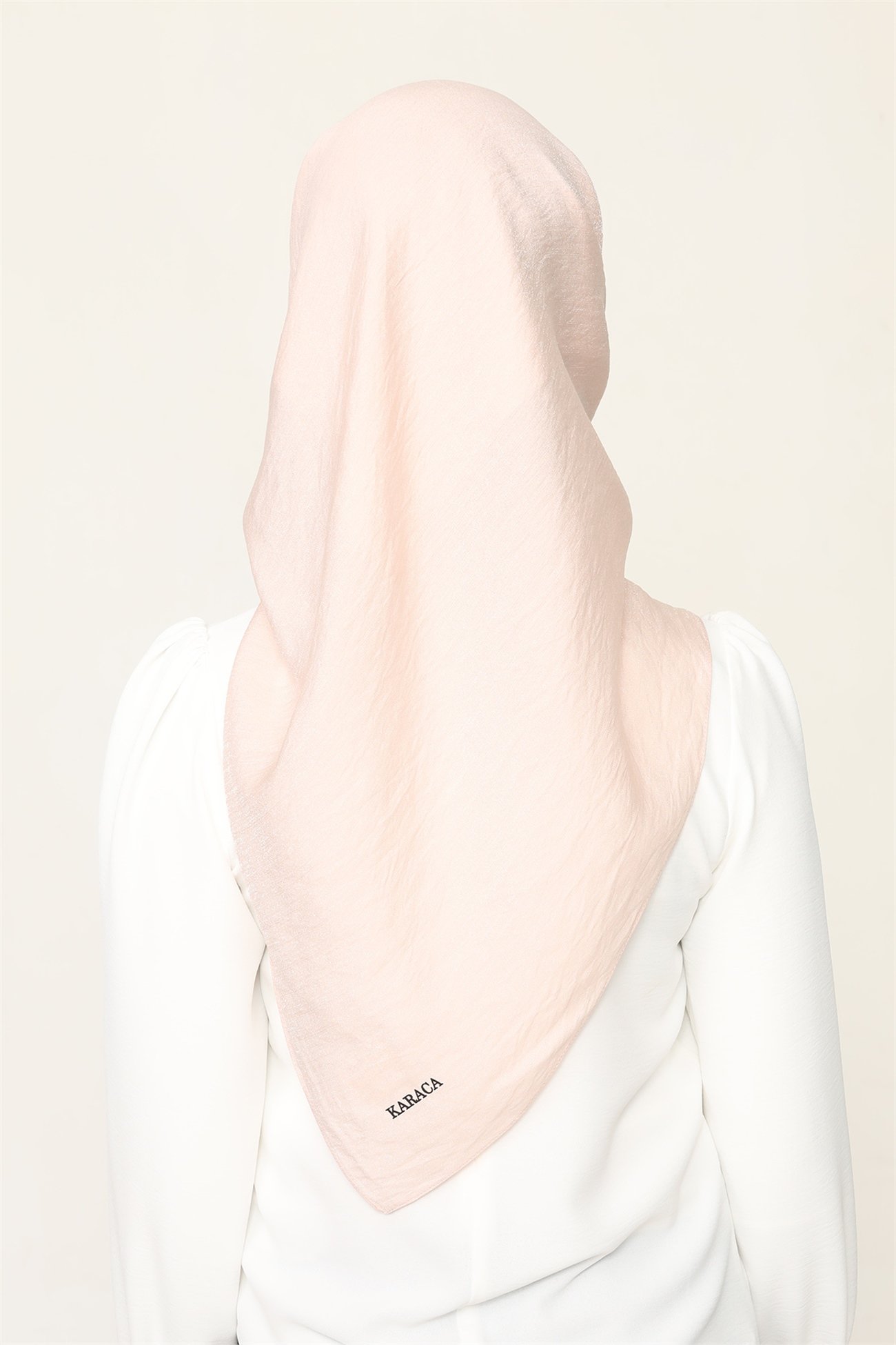 KARACASİMLİ VİSKONKaraca Simli Viskon Eşarp - PASTEL SOMON
