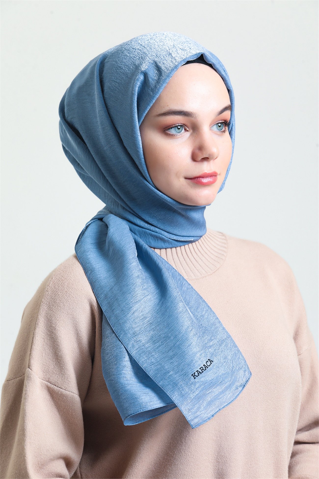 KARACAPIRILTI ŞALKKaraca Pırıltı Şal - İNDİGO