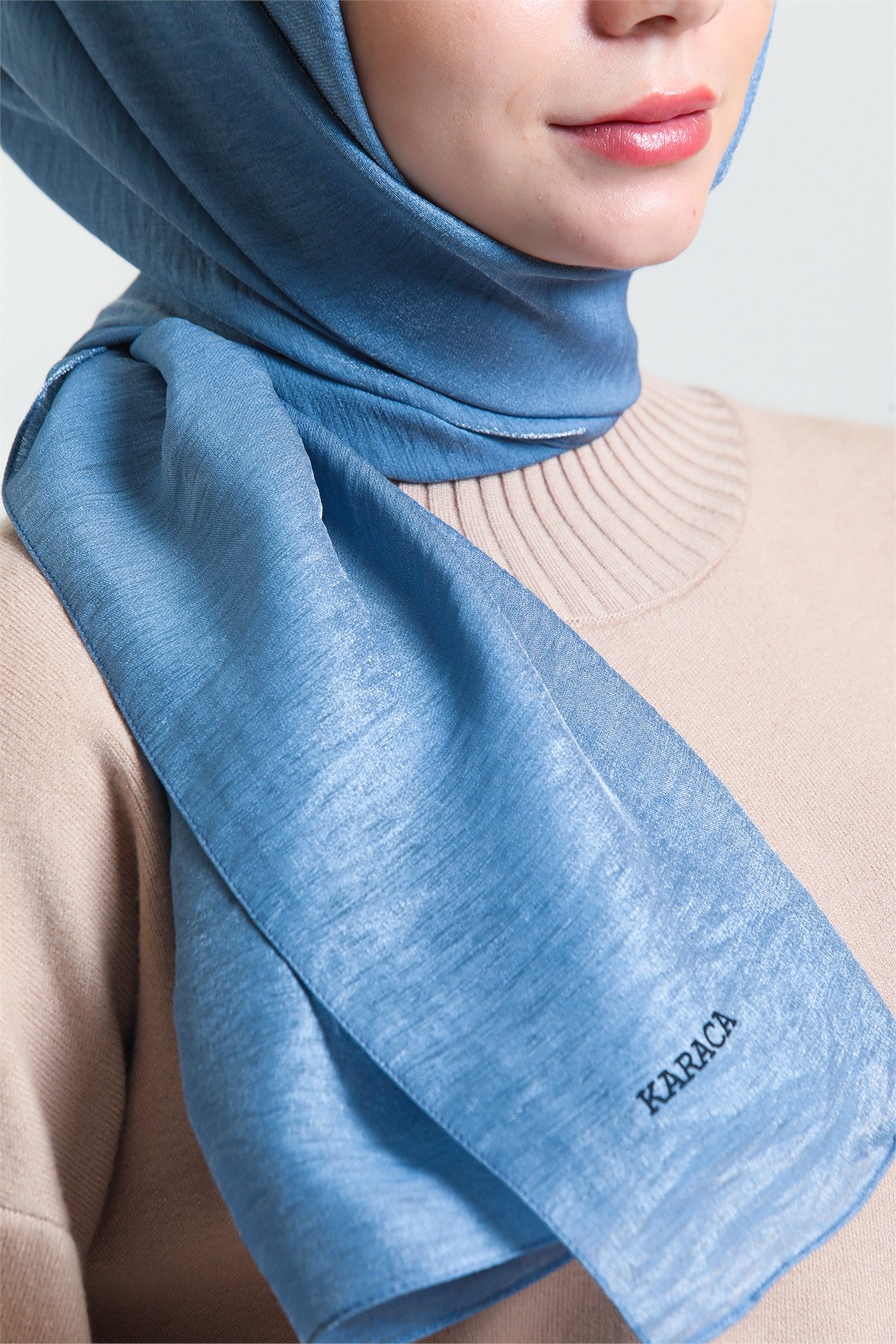 KARACAPIRILTI ŞALKKaraca Pırıltı Şal - İNDİGO