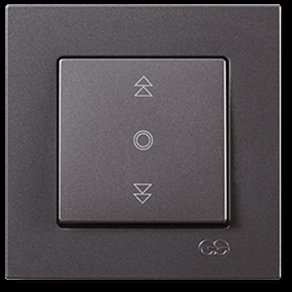 EQONA JALUZİ KUMANDA ANAHTARI (TEK DÜĞMELİ), FÜME