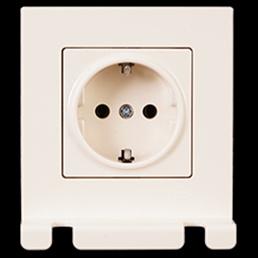 Günsan Eqona Pratik Eqona Pratik Fiş Tutucu Topraklı Priz, Krem
