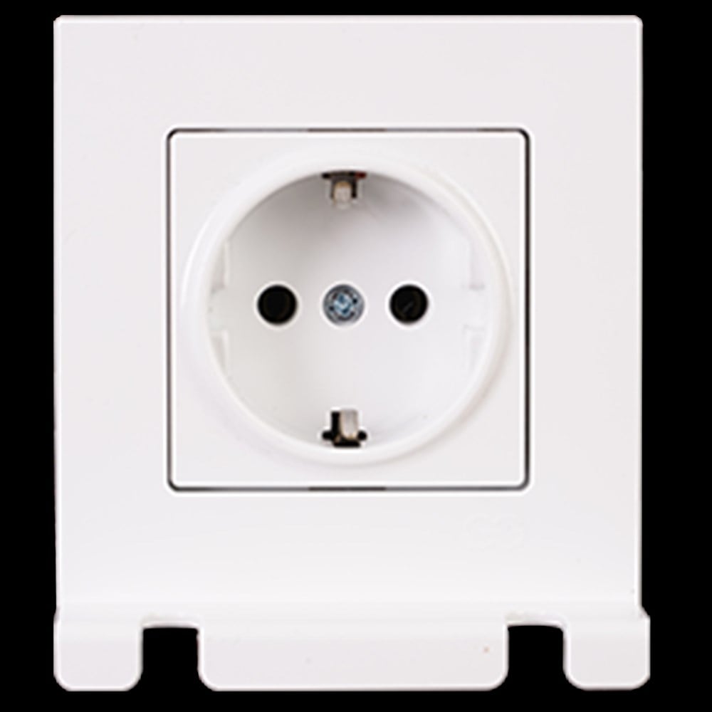 Günsan Eqona Pratik Eqona Pratik Fiş Tutucu Topraklı Priz, Beyaz