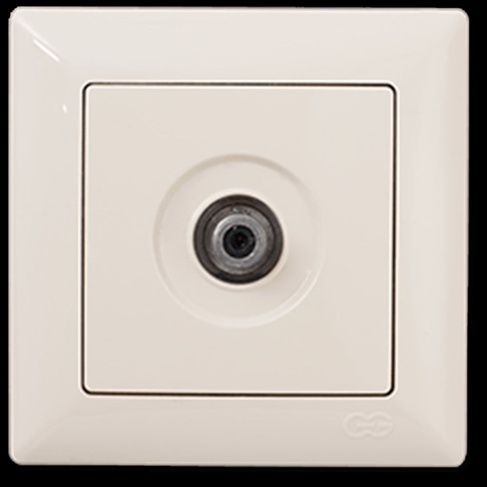 VİSAGE KREM TEKLİ UYDU PRİZİ F KONNEKTÖRLÜ MEKANİZMA