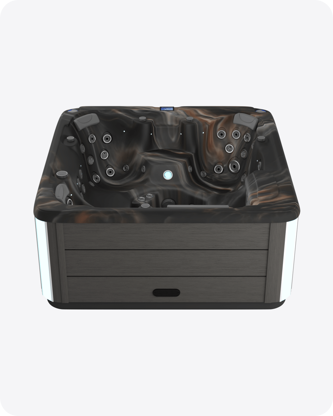 Electra 5 Kişilik Isıtmalı Dış Mekan Spa Jakuzi 220x220x93 cm Espresso