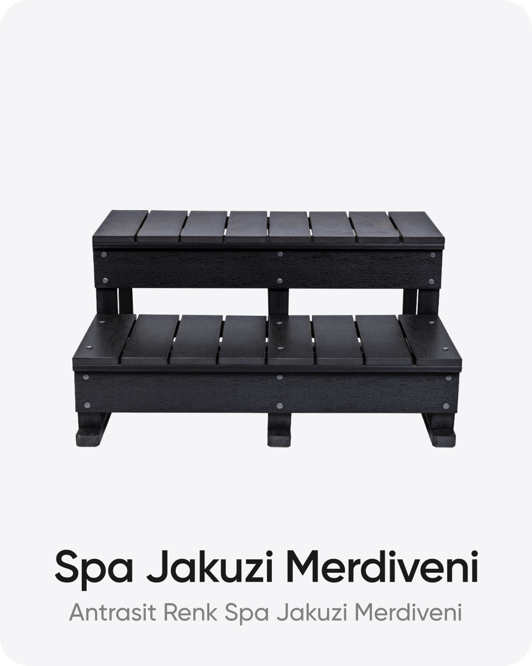 Spa Jakuzi Merdiveni Antrasit