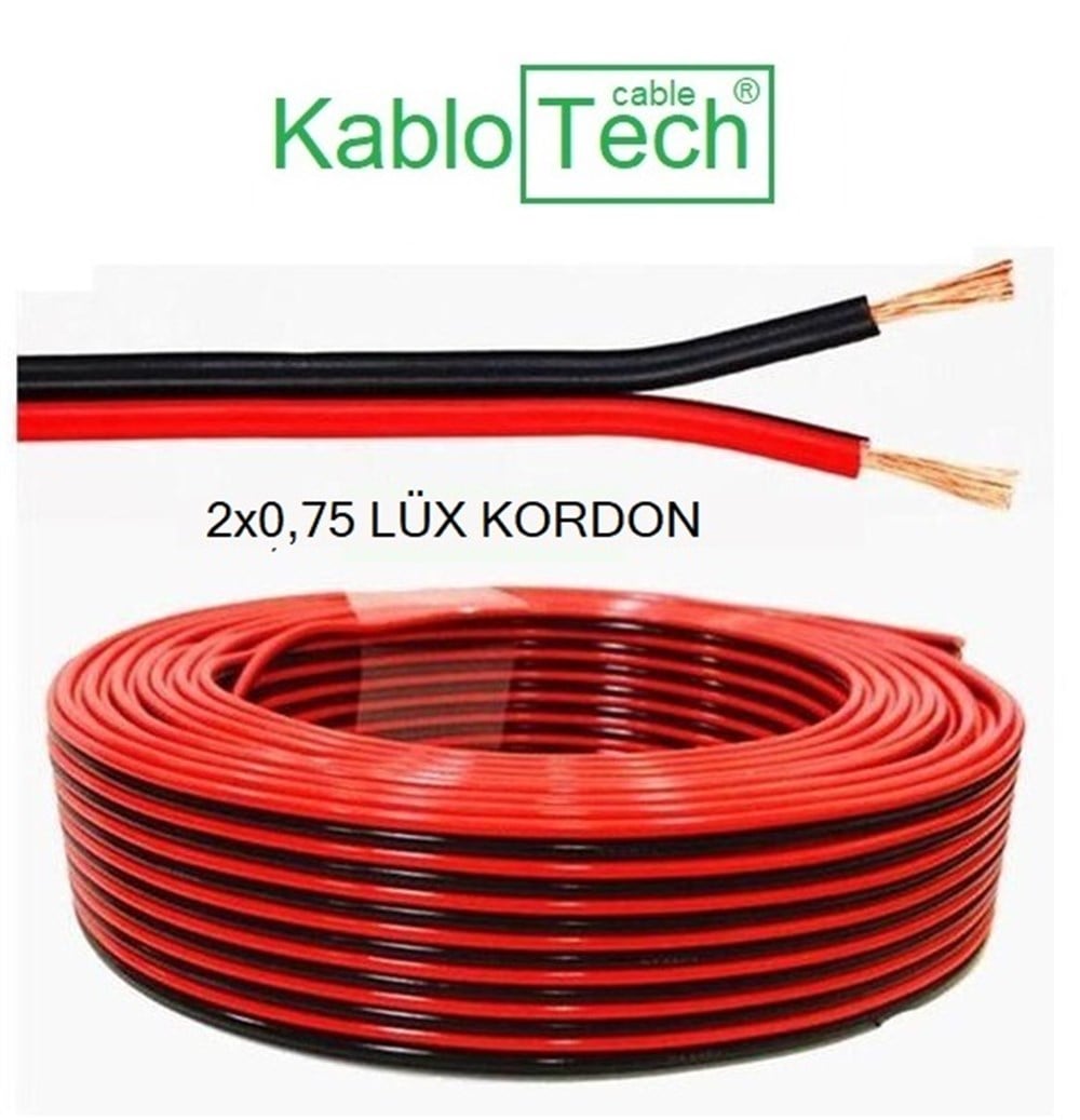 Kablo ve Kablo EkipmanlarıKabloTechKabloTech KOR-0,75 Kordon Kablo (100 Metre Fiyatıdır)
