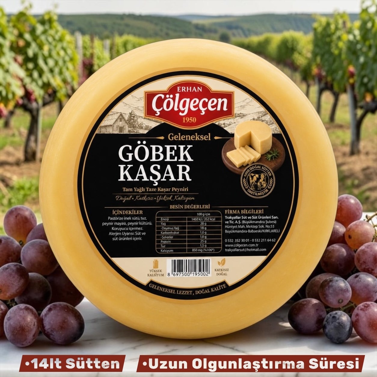 GÖBEK KAŞAR 500 GR