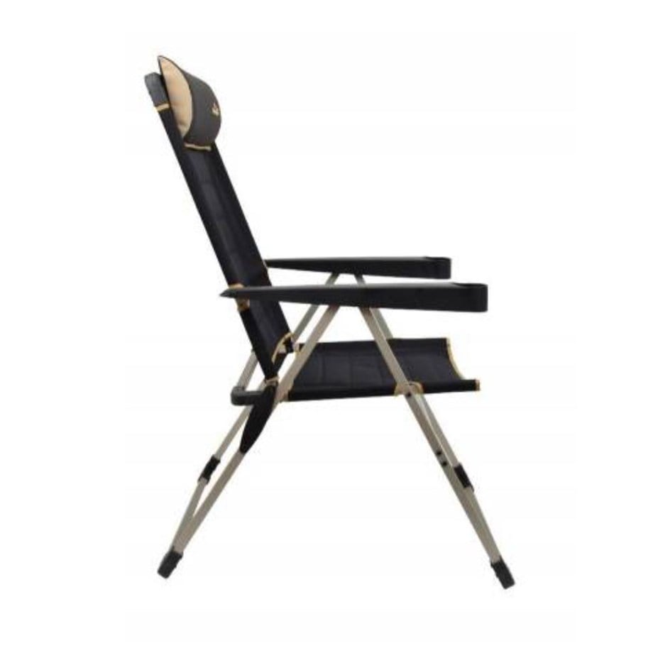 Campout Katlanır Lüx Sandalye Siyah NG KLS