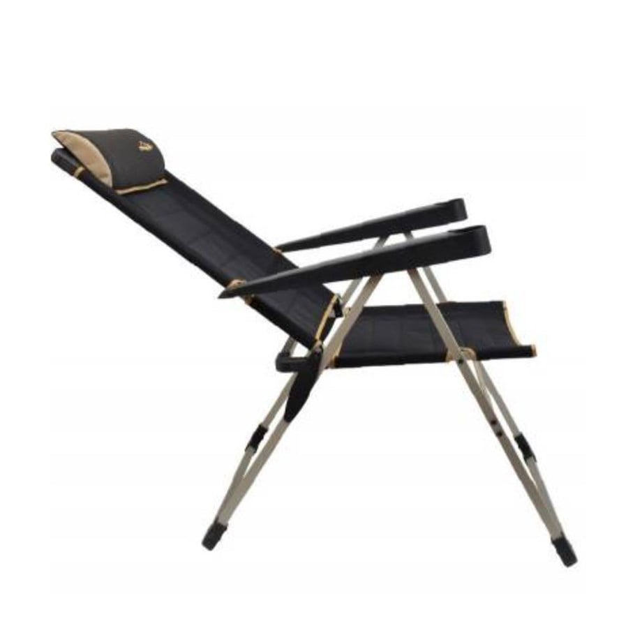 Campout Katlanır Lüx Sandalye Siyah NG KLS