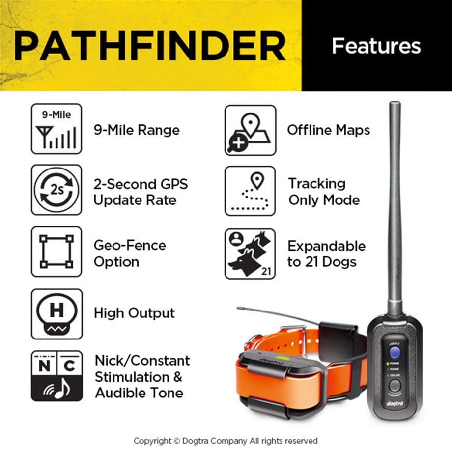 Dogtra Pathfinder Köpek Takip GPS (Şoklu)