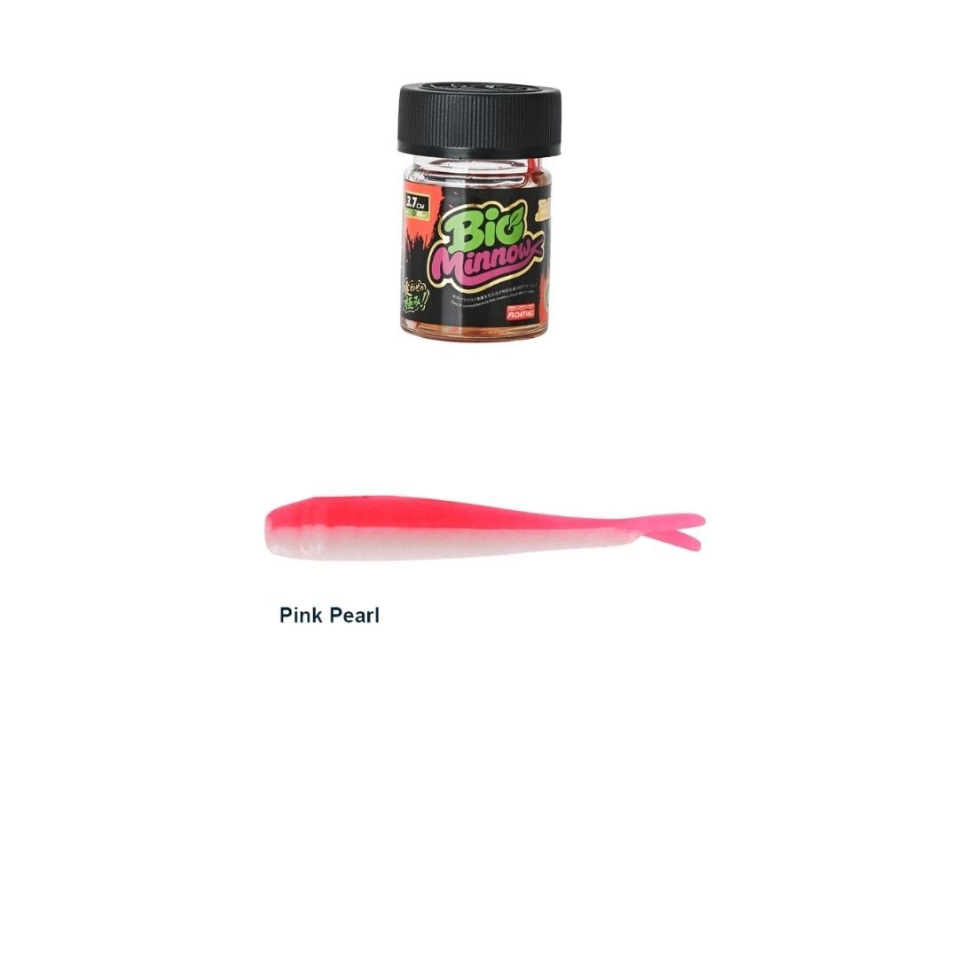 Fujin Bio Minnow 3.7cm Floating Sıvılı Kokulu LRF Silikonu UV Pink Pearl