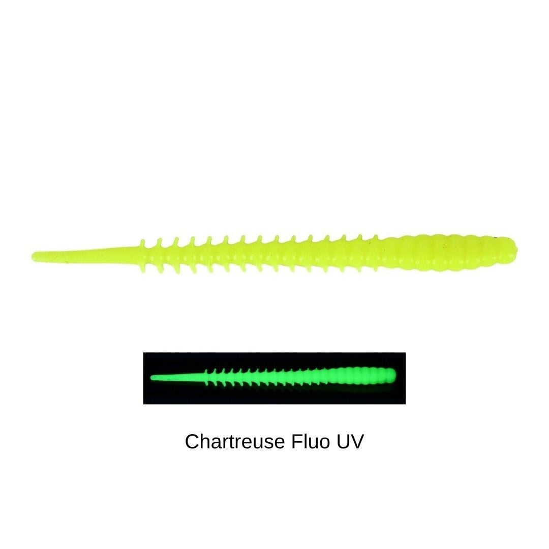 Fujin Bio Worm 6cm Floating Sıvılı Kokulu LRF Silikonu Chartreuse Fluo UV