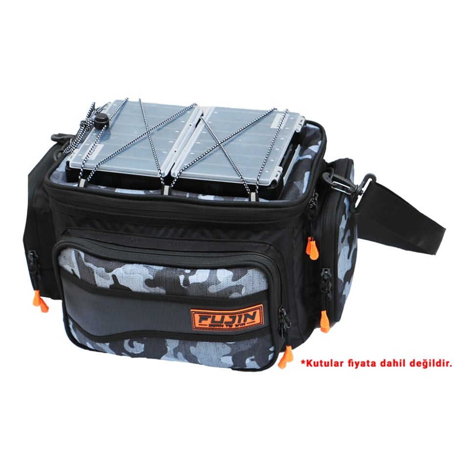 Fujin Black Camo Helper Bag - Balıkçı Çantası