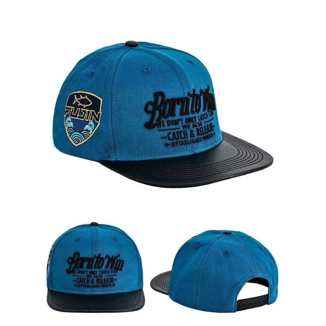 Fujin BTW Leather Visor Şapka Indigo