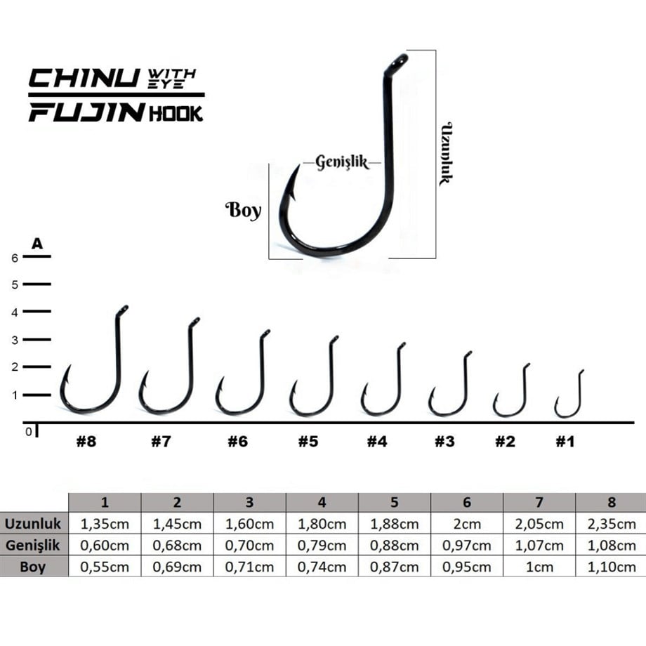 Fujin Chinu With Eye FJCWE-BN Delikli İğne
