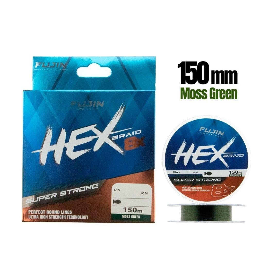 Fujin Hex 8X 150Mt. Moss green Pe Line 0,18 mm