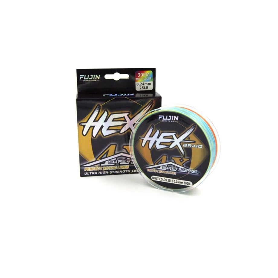 Fujin Hex Braid 4x 300mt Multicolor PE İp Misina 0,16 mm