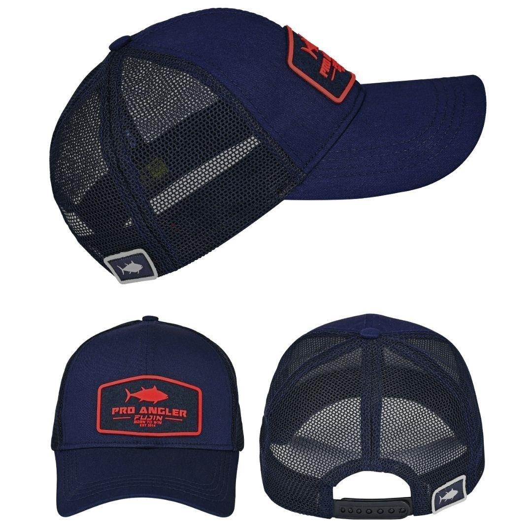 Fujin Pro Angler Dark Navy + Red Bench Şapka