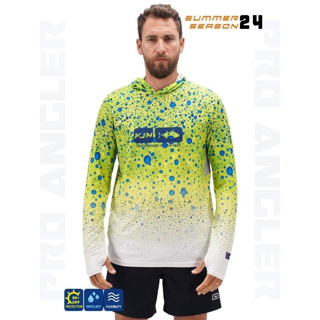 Fujin Pro Angler S24 Hooded Green Ocean Large (L)