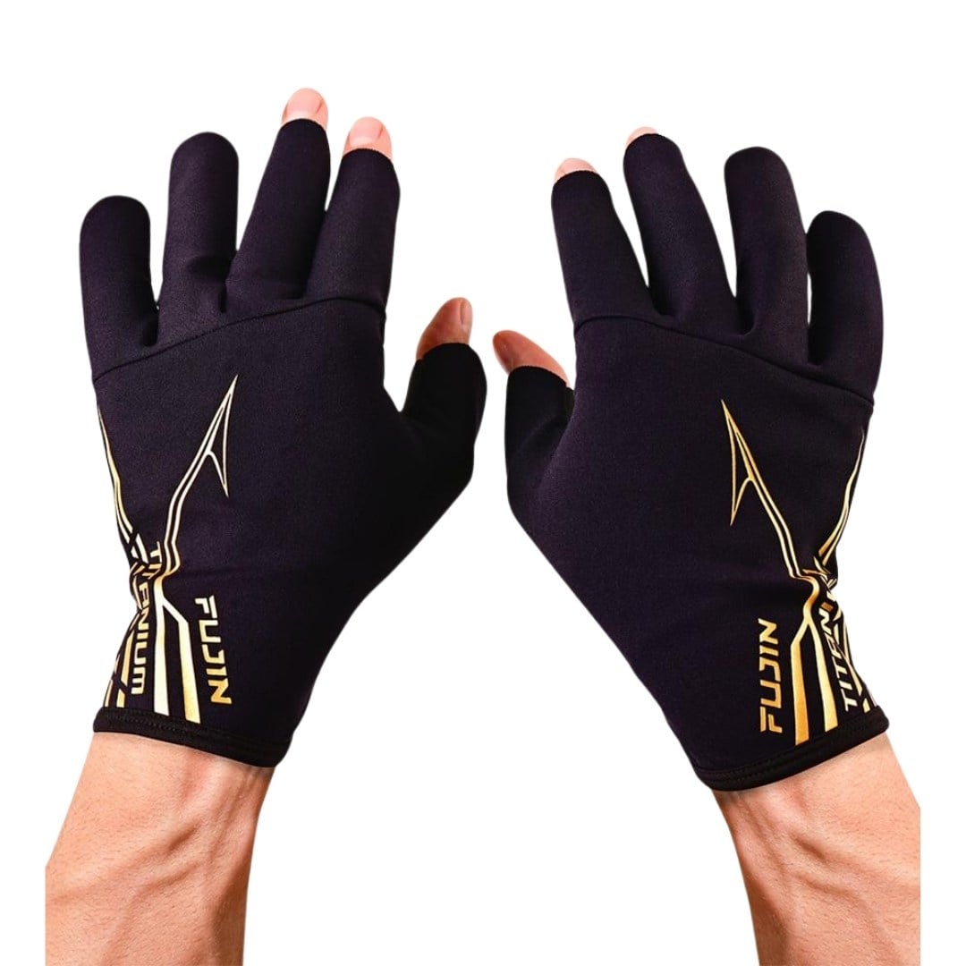 Fujin Pro Angler S24 Titanium Gloves Black Gold M/L