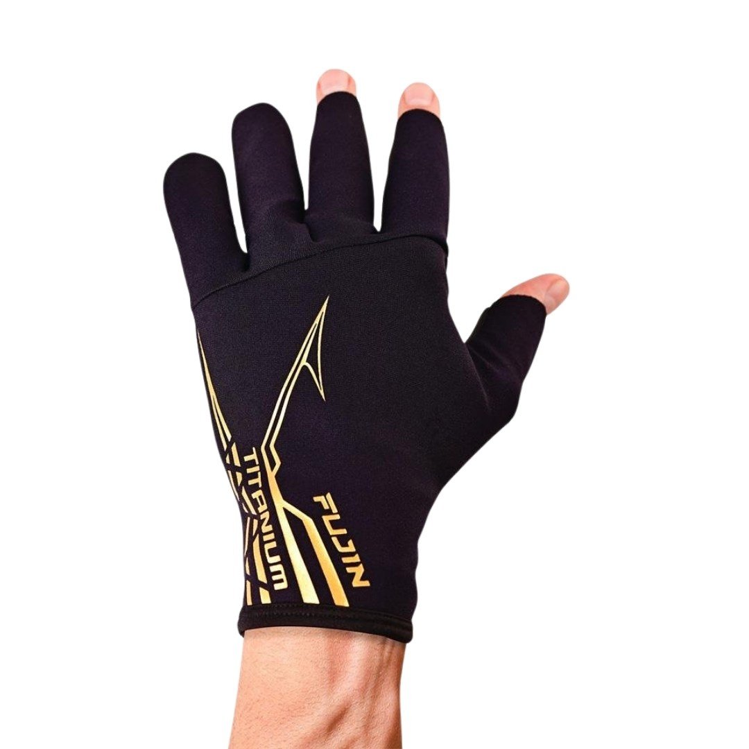 Fujin Pro Angler S24 Titanium Gloves Black Gold M/L