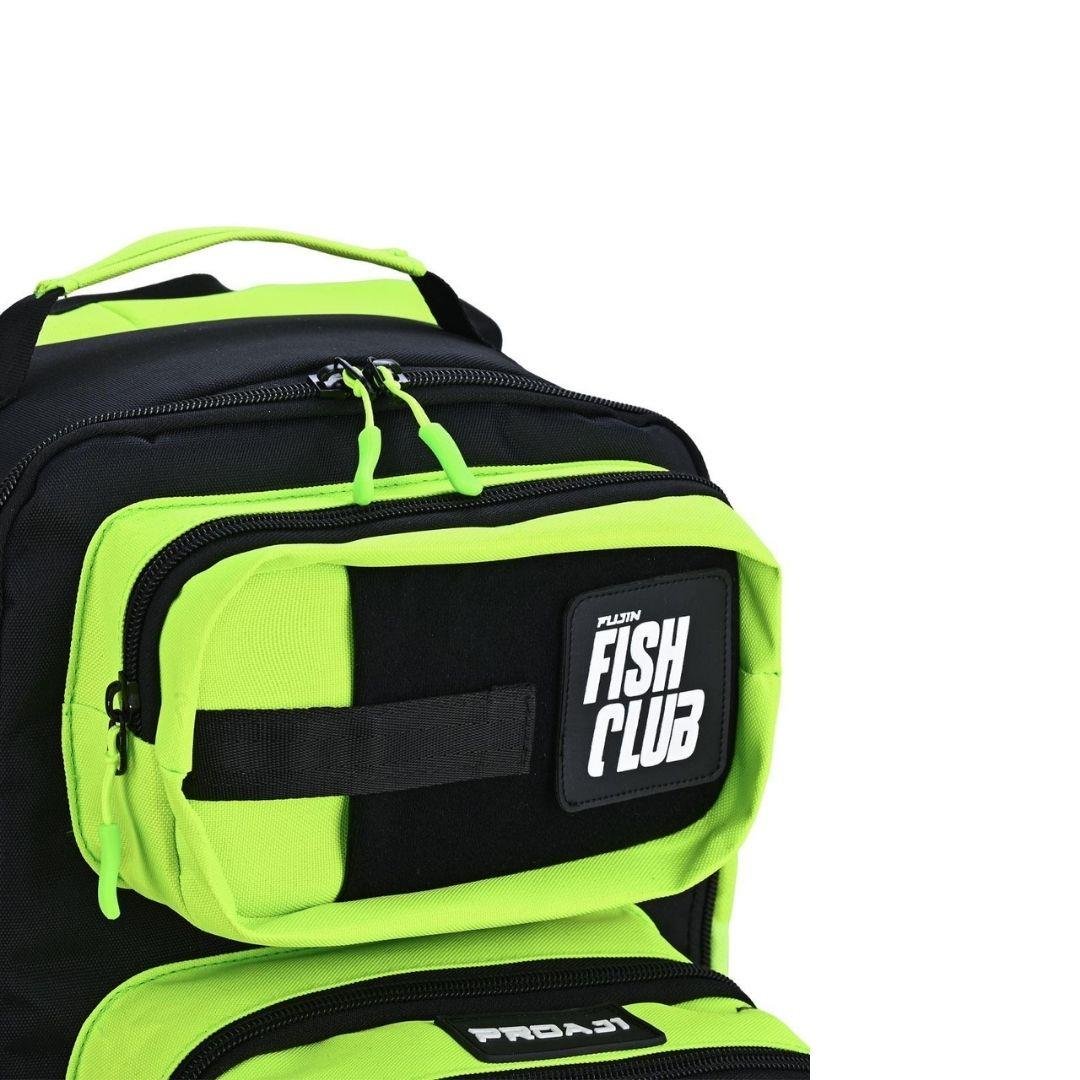 Fujin ProAji Back Pack Black Lime Balıkçı Sırt Çantası