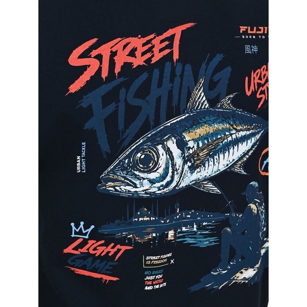 Fujin S26 Street Fishing T-Shirt Dark Navy Large (L)