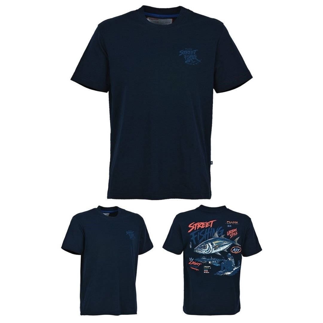 Fujin S26 Street Fishing T-Shirt Dark Navy XXLarge (XXL)
