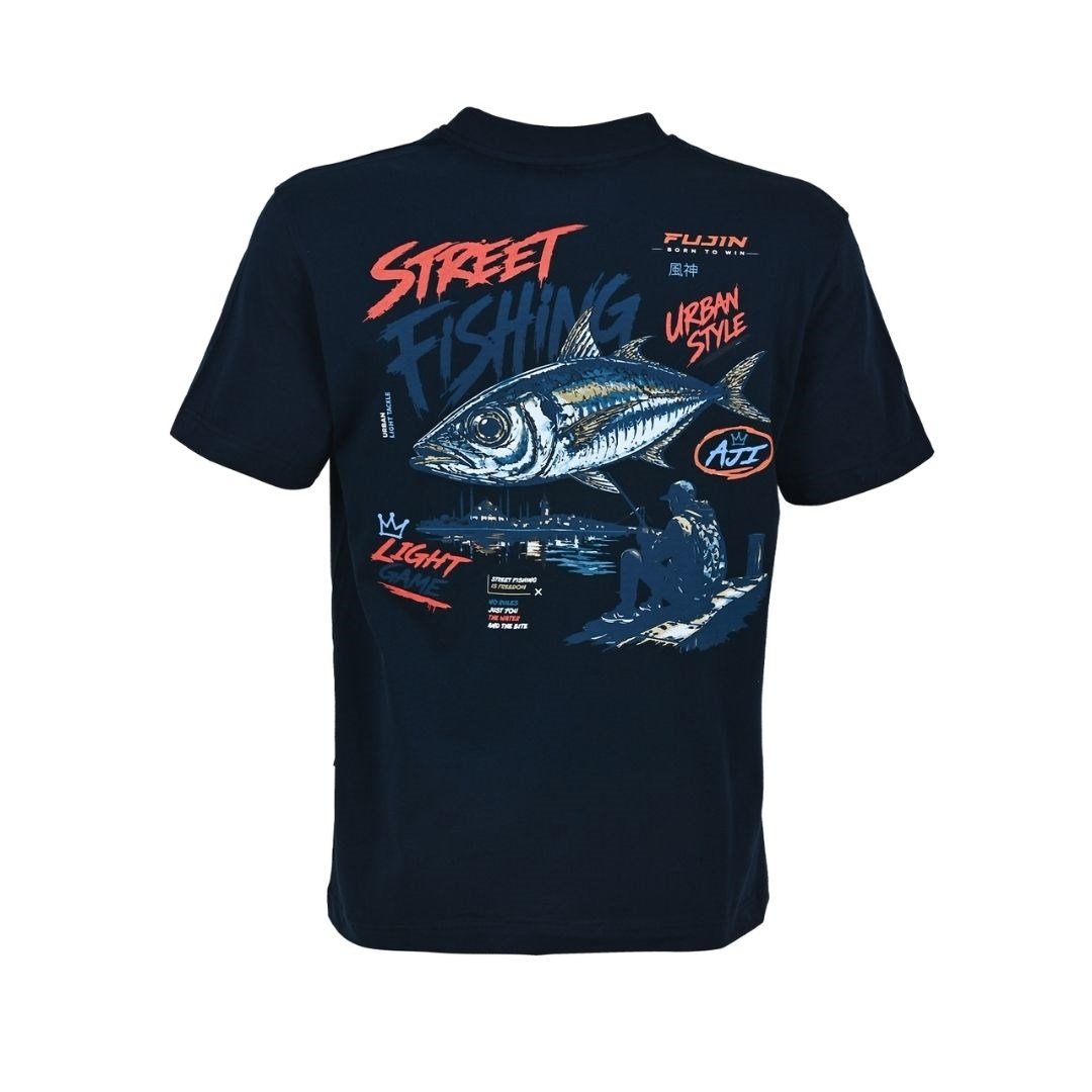 Fujin S26 Street Fishing T-Shirt Dark Navy Large (L)