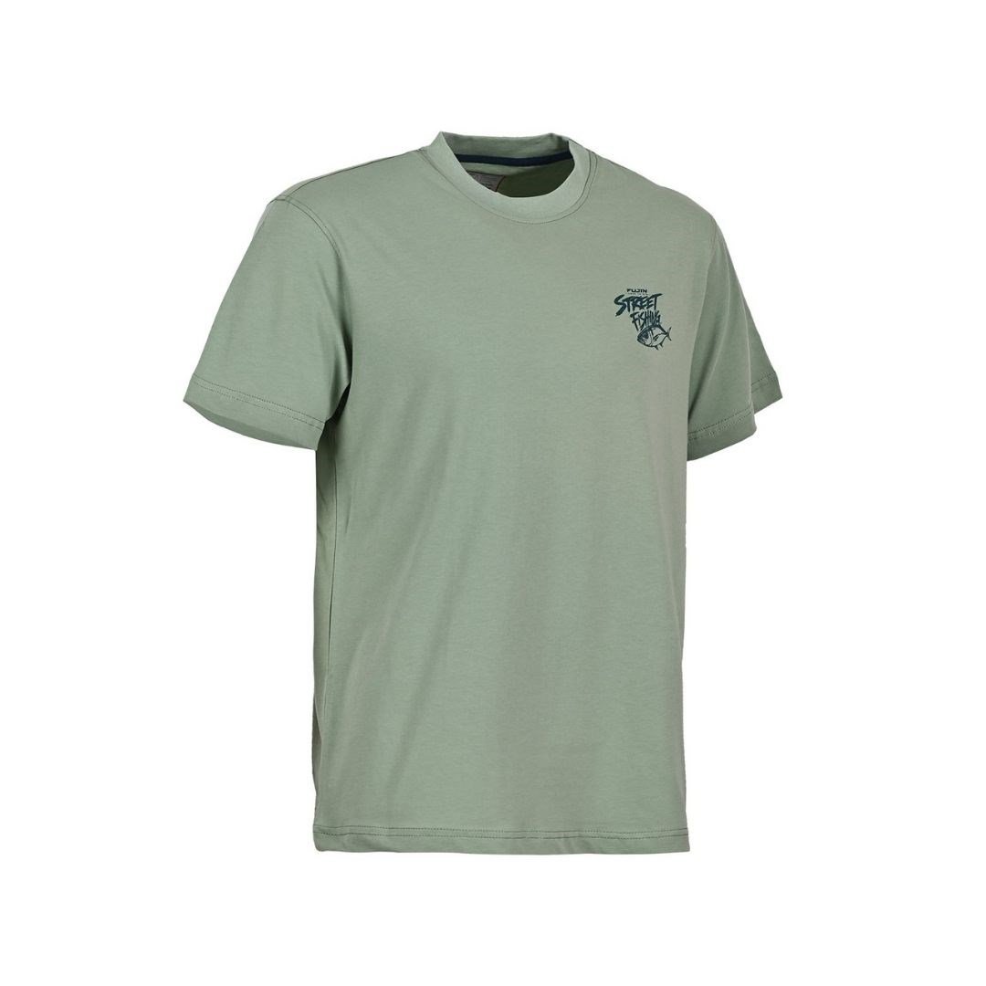 Fujin S26 Street Fishing T-Shirt Green XLarge (XL)