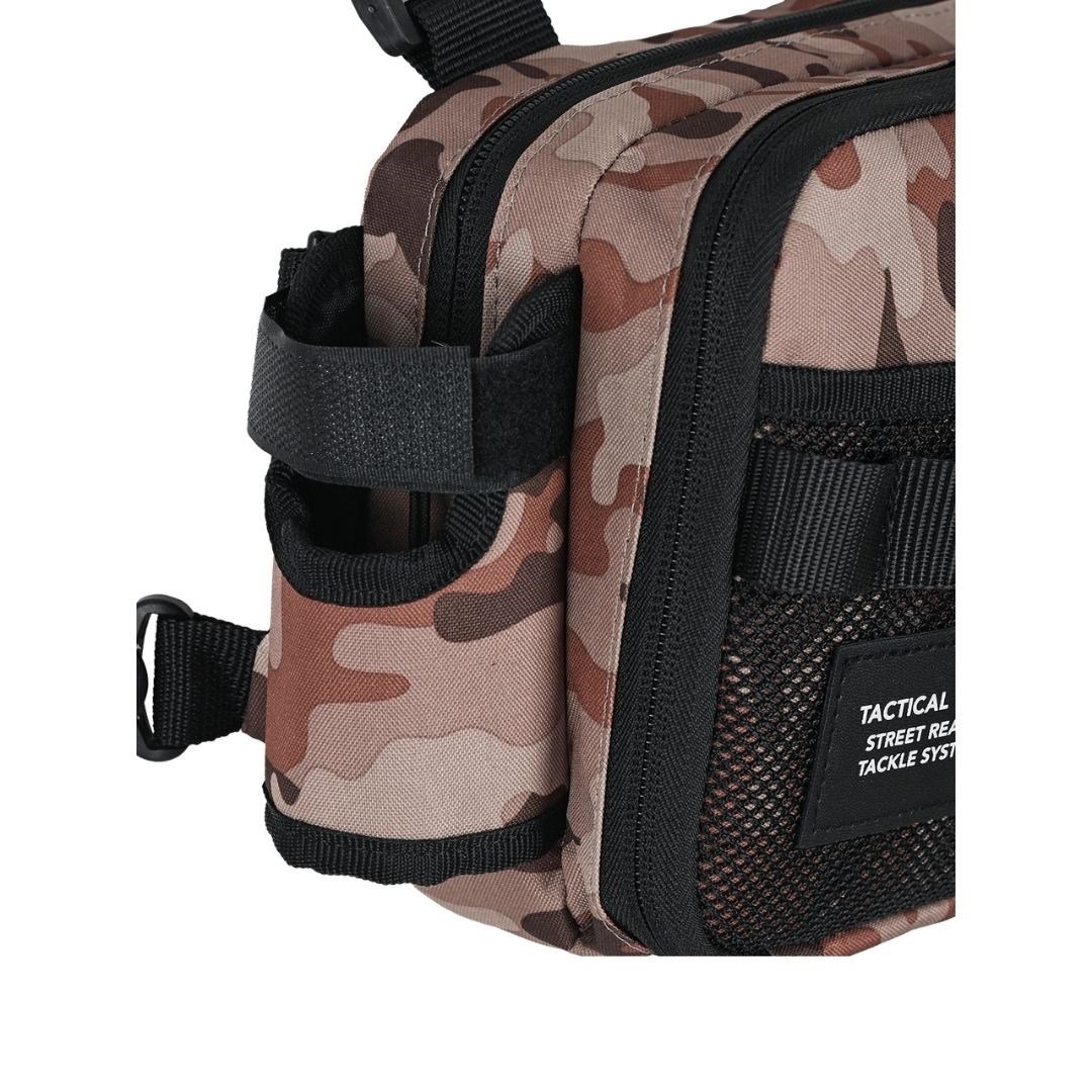 Fujin Tactical Vest Brown Camo Balıkçı Çantası