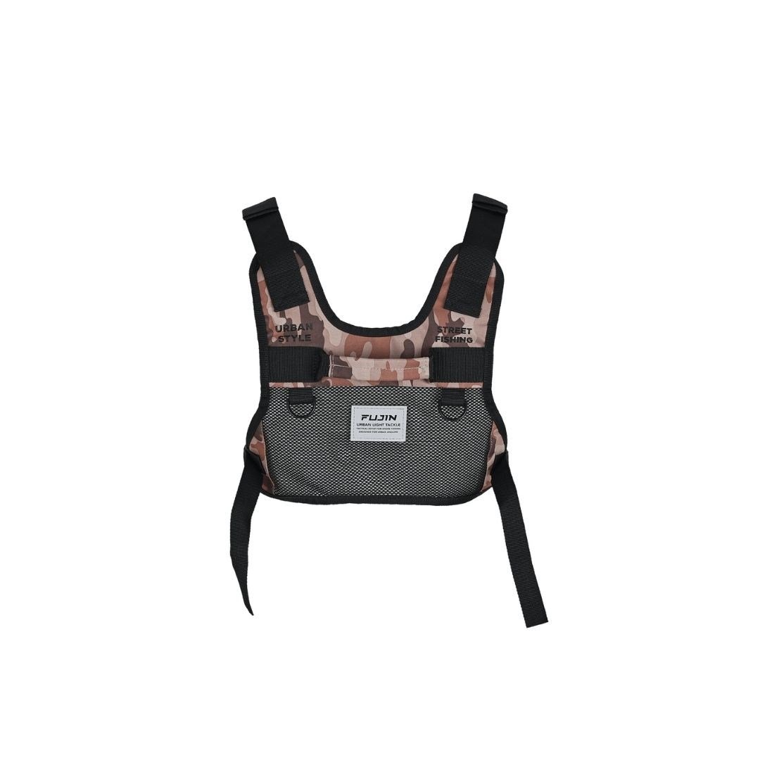 Fujin Tactical Vest Brown Camo Balıkçı Çantası