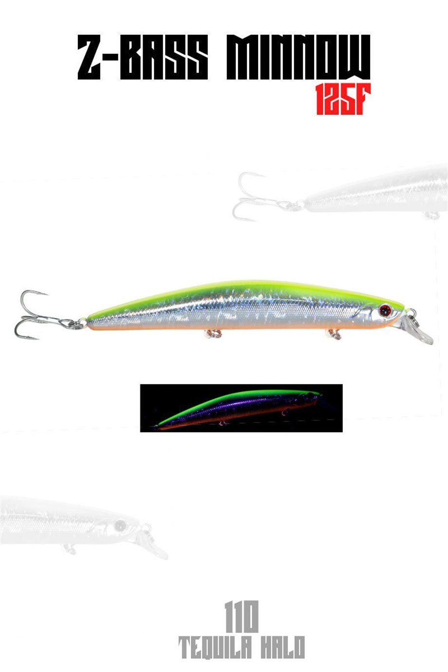 Fujin Z-Bass Minnow 125F 21gr Maket Balık 110 Tequila Halo