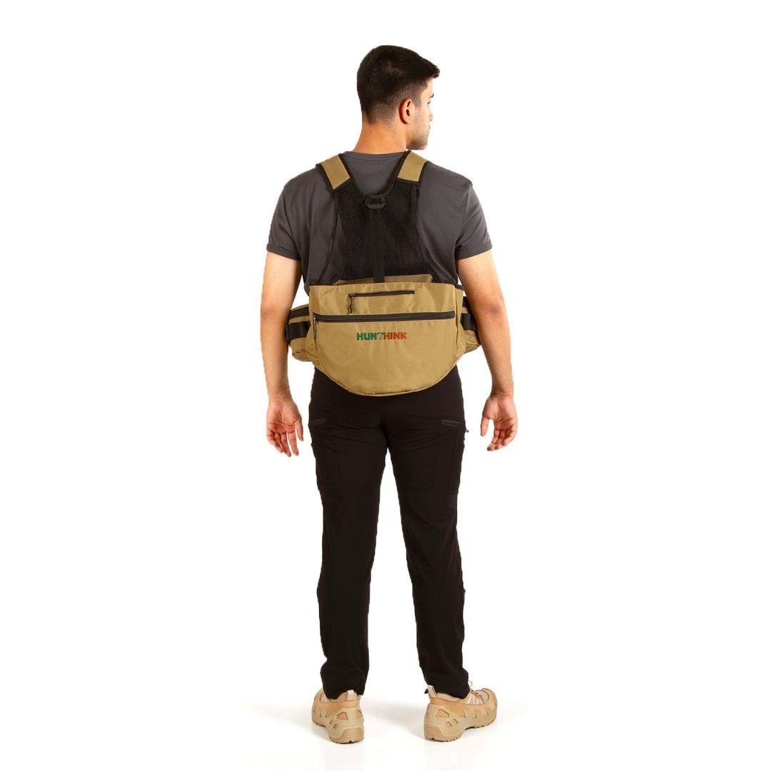 Hunthink VestPack Camel Çantalı Avcı Yeleği